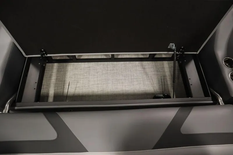 Slide: The Image of Storage compartment of 2023 Trifecta 24UL CS 2.75 pontoon boat. - 46