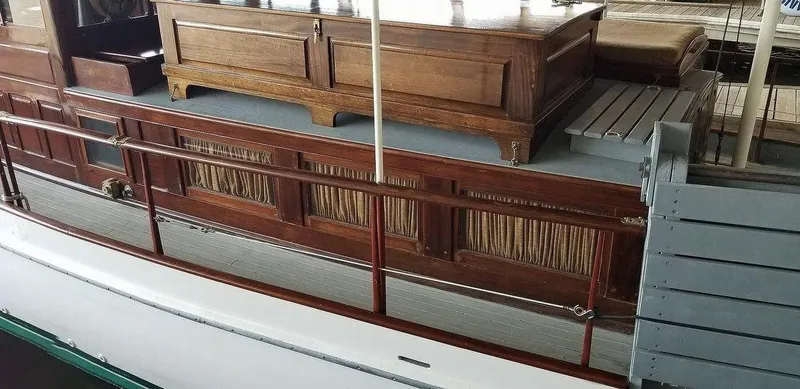 Slide: The Image of Port side Curtains and boarding ramp - 17