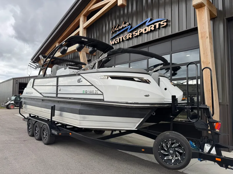 Slide: The Image of 2022 Montara SURF BOSS 25 boat on trailer at Idaho Water Sports. - 3