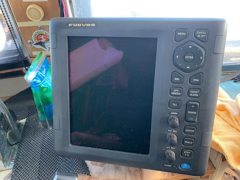 Slide: The Image of Furuno marine navigation system on a 1970 custom dive vessel. - 11