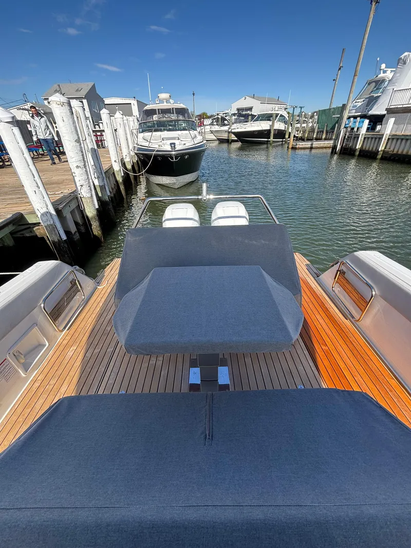 Slide: The Image of 2023 Schaefer V33 interior with modern cabinetry and sleek design elements. - 7