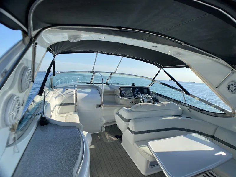 Slide: The Image of 2006 Formula 400 Super Sport yacht interior with ocean view. - 42