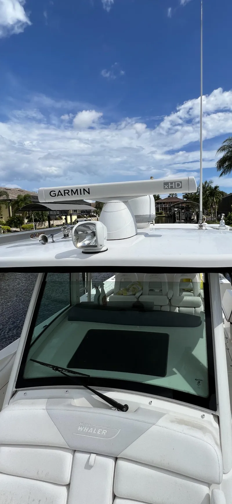 Slide: The Image of 2013 Boston Whaler 370 Outrage with Garmin radar system. - 6