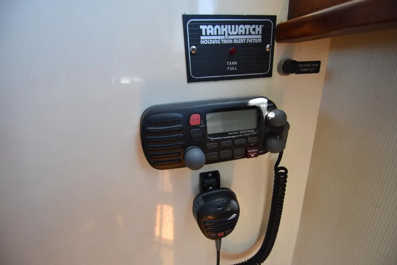 Slide: The Image of TankWatch alert system and radio on 2001 Camano 31 Trawler. - 23