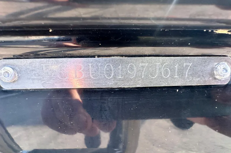 Slide: The Image of 2019 Chaparral Vortex 2430 VRX hull identification number plate. - 92