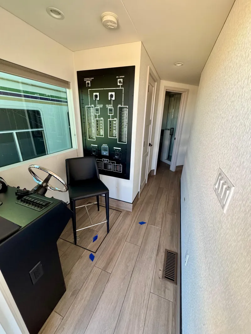 Slide: The Image of Modern hallway in Adonia Obsession Share Trip #9, 2021 model, featuring sleek design and wall art. - 17