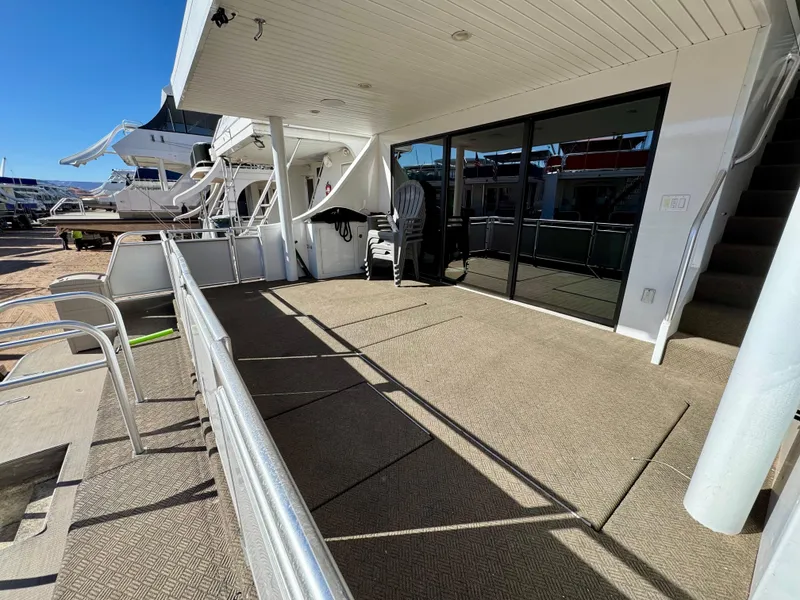 Slide: The Image of Spacious deck of Adonia Obsession Share Trip #9, 2021 model, with modern railing and seating. - 35