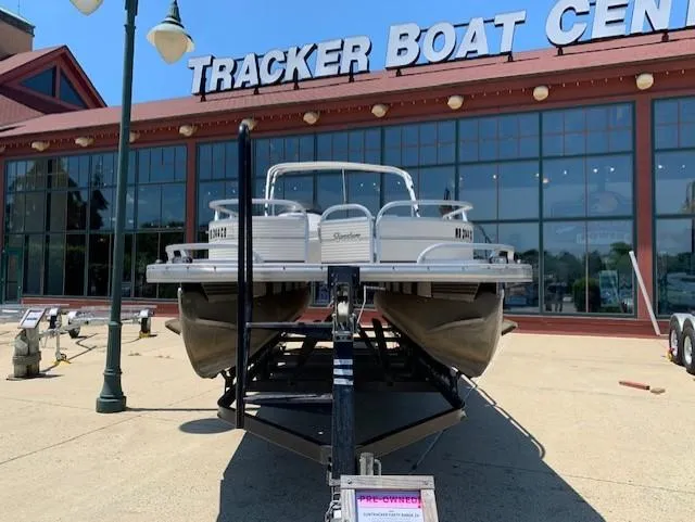 Slide: The Image of 2008 Sun Tracker Party Barge 24 pontoon boat at Tracker Boat Center. - 3