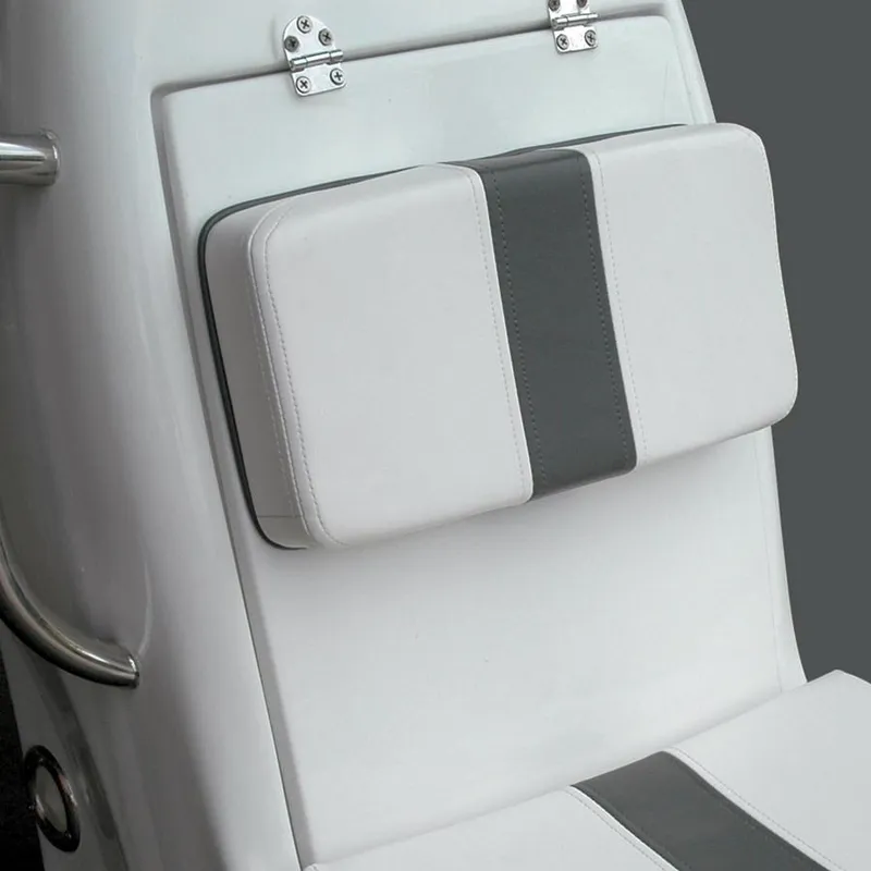 Slide: The Image of AB Inflatables 15 VST 2024 boat seat with white and gray cushion. - 4