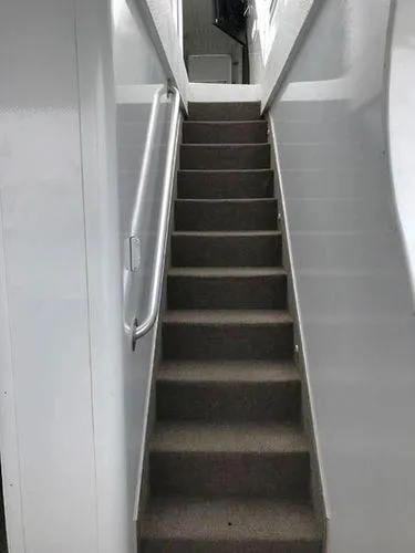 Slide: The Image of Staircase inside Bravada Why Knot Week 10 houseboat, 2015 model. - 20