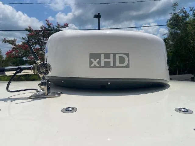 Slide: The Image of Radar dome on a 2014 ShearWater 26 Carolina boat. - 20