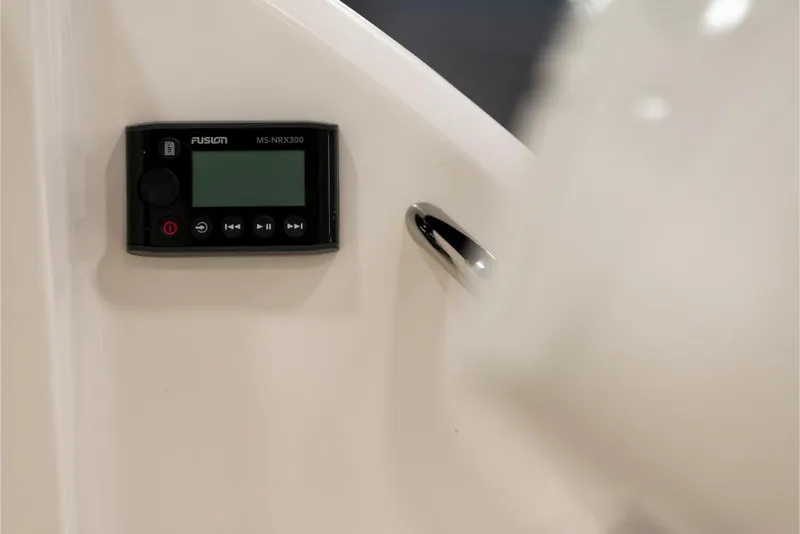 Slide: The Image of Fusion MS-RA70N stereo system on 2023 Sailfish 316 DC boat. - 13