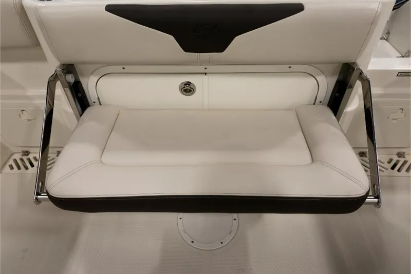 Slide: The Image of 2023 Sailfish 316 DC boat seat with storage compartment. - 22