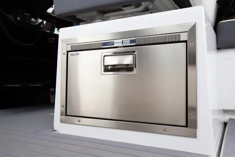 Slide: The Image of Stainless steel drawer on 2023 Cruisers Yachts 34 GLS I/O. - 32