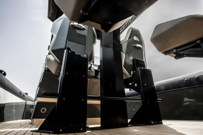 Slide: The Image of 2024 Skipper-BSK 38NC boat engine and seating detail. - 44