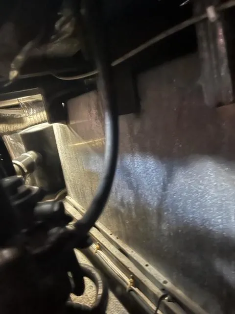 Slide: The Image of Engine compartment of a 1987 Tollycraft Sundecker Diesel boat. - 44