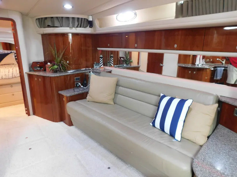 Slide: The Image of Luxurious interior of 2004 Sea Ray 600 Sun Sport yacht. - 16