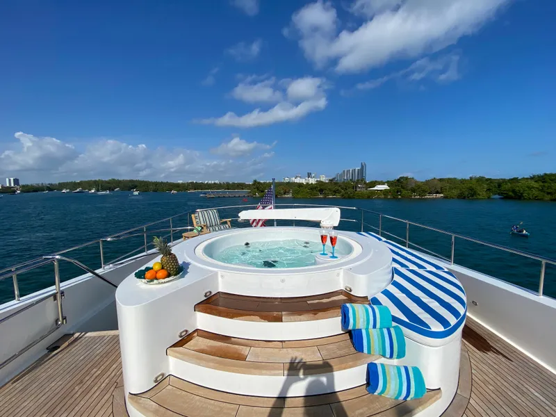 Slide: The Image of Jacuzzi on Aft Flybridge - 8