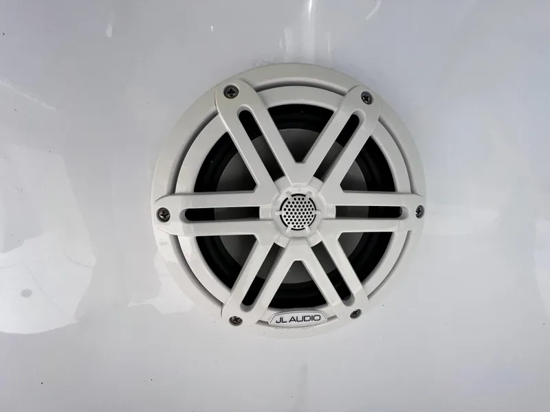 Slide: The Image of JL Audio speaker on 2020 Sportsman Heritage 251 Center Console boat. - 49