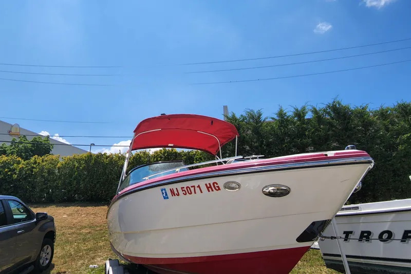 The Image of 2014 Monterey 234 SS boat with red canopy and NJ registration. - 0