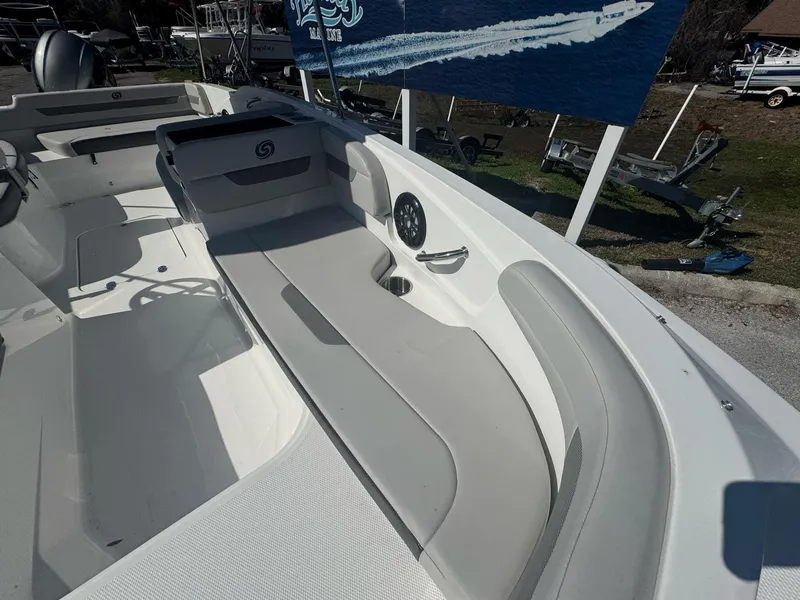 Slide: The Image of 2025 Hurricane SS185 boat interior with sleek seating and modern design. - 7