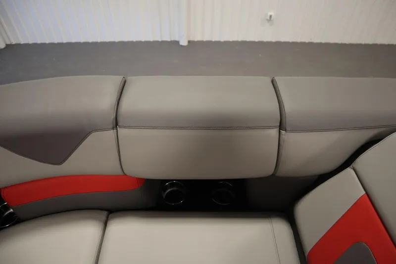 Slide: The Image of 2023 Trifecta 23SB2 SS 3.0 boat interior seating with cup holders. - 14