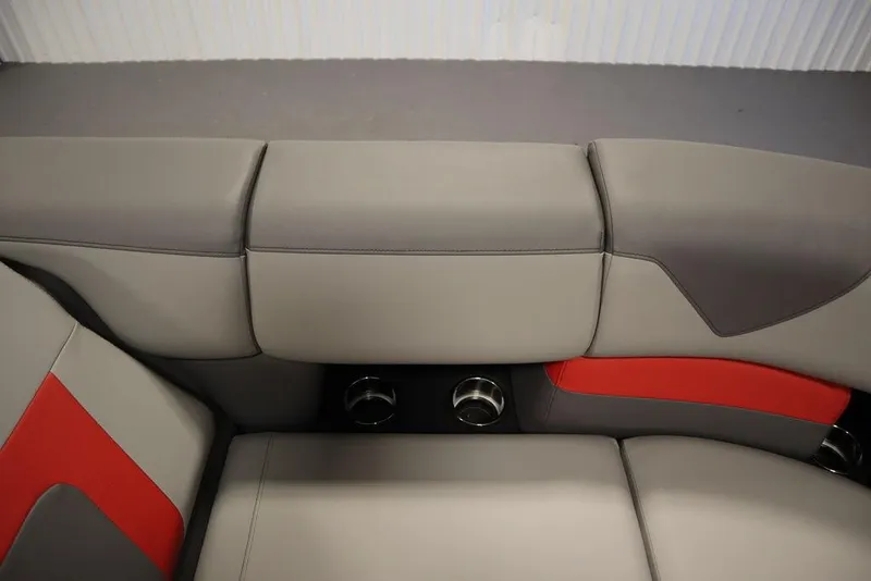 Slide: The Image of 2023 Trifecta 23SB2 SS 3.0 boat interior seating with cup holders. - 16