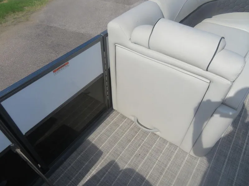 Slide: The Image of 2020 Xcursion 245 Sport Toon trailer interior seating and flooring. - 12