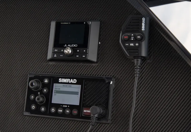 Slide: The Image of Simrad and JL Audio equipment on Skipper-BSK 38NC 2024 boat. - 44