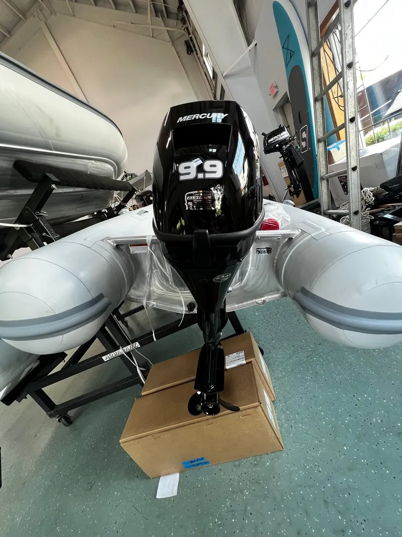 Slide: The Image of 2023 AB Inflatables Lammina 9 AL with Mercury 9.9 outboard motor. - 5