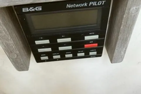 Slide: The Image of B&G Network Pilot control panel on 1981 Nautor Swan 371 Sloop yacht. - 36