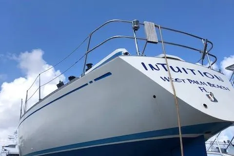 Slide: The Image of 1981 Nautor Swan 371 Sloop named "Intuition" in West Palm Beach, Florida. - 43