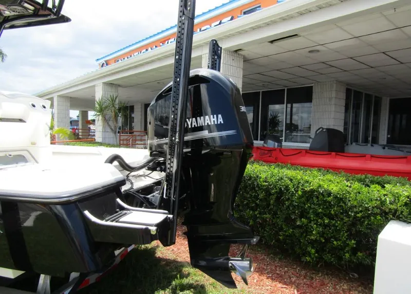 Slide: The Image of 2021 ShearWater 250 Carolina Bay with Yamaha outboard motor. - 3