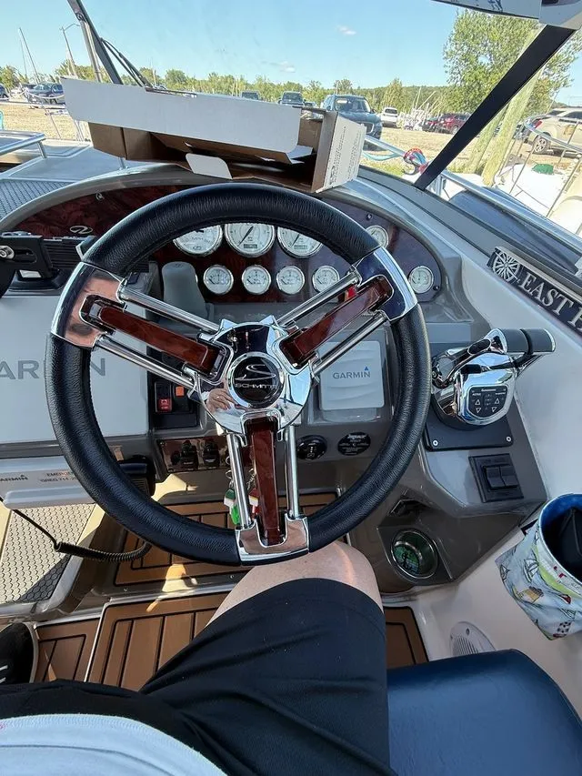 Slide: The Image of Helm of a 2008 Regal 3360 Window Express boat. - 7