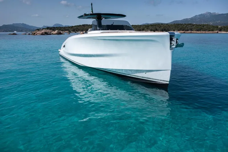 The Image of 2025 Solaris Power 44 Open yacht in clear blue waters. - 0