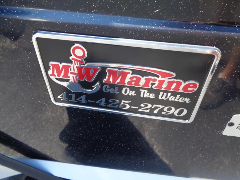 Slide: The Image of M-W Marine logo on 2023 Ranger 1880 MS Angler boat. - 14