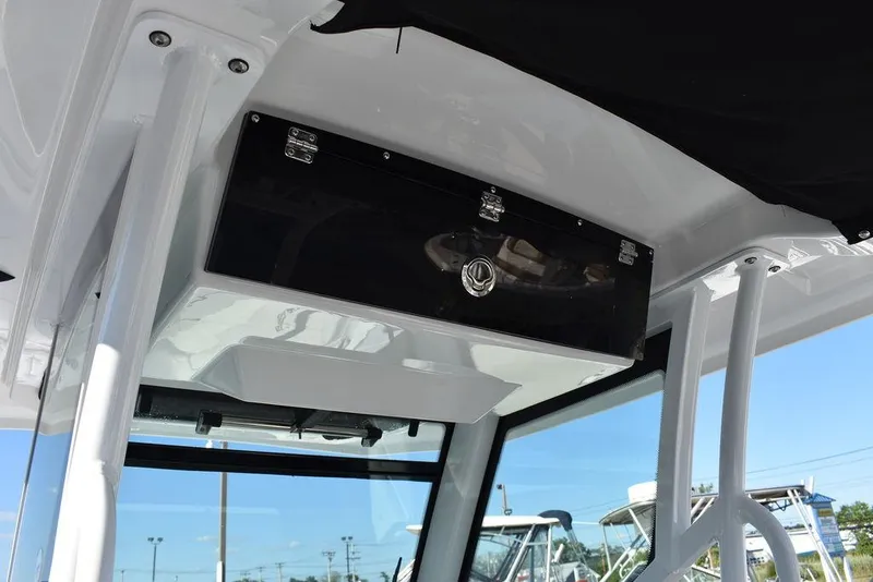 Slide: The Image of 2023 Blackfin 272CC boat interior storage compartment. - 39