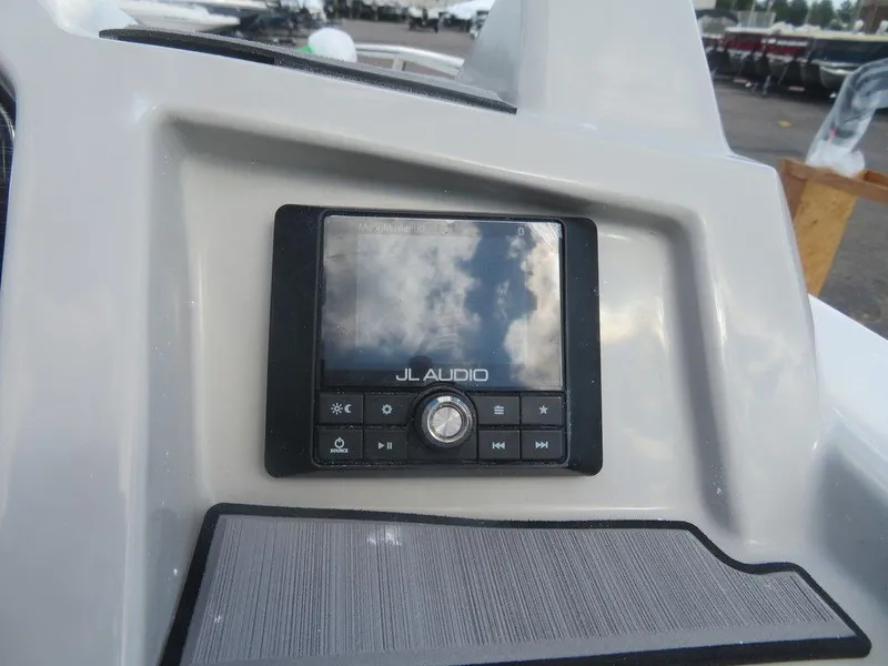 Slide: The Image of 2023 Starcraft SVX OB 191 OB boat with JL Audio system. - 10