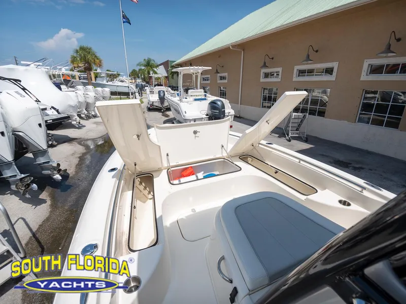 Slide: The Image of 2023 ShearWater 260 Carolina boat at South Florida Yachts dealership. - 12