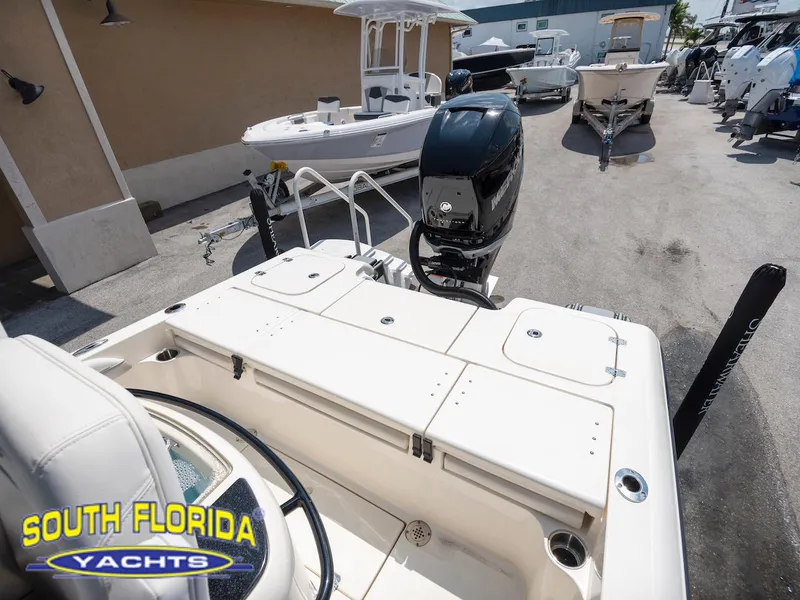 Slide: The Image of 2023 ShearWater 260 Carolina SS boat at South Florida Yachts dealership. - 26