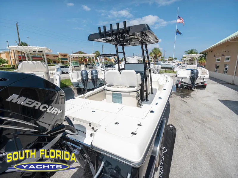 Slide: The Image of 2023 ShearWater 260 Carolina boat at South Florida Yachts dealership. - 8