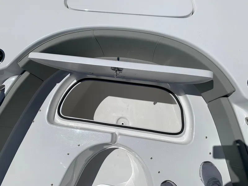 Slide: The Image of 2024 Cape Horn 24 XS boat storage compartment. - 20