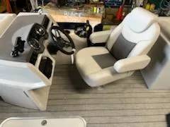 Slide: The Image of 2023 Sweetwater 2286SB boat captain's chair and helm station. - 6