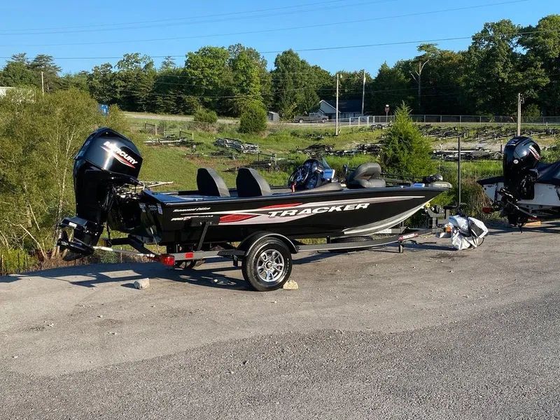 Slide: The Image of 2023 Tracker Pro Team 175 TF® fishing boat on a trailer. - 14