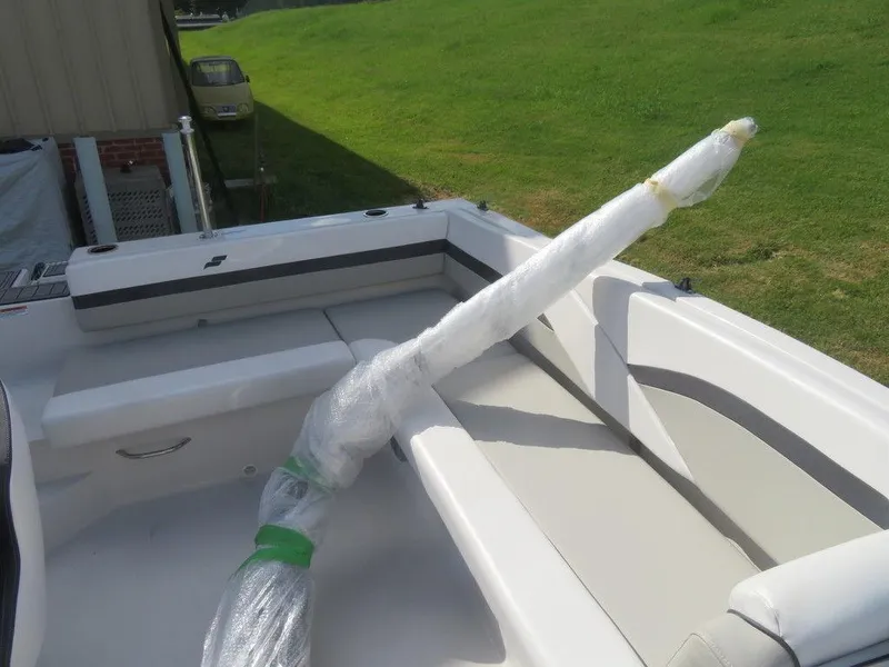 Slide: The Image of 2023 Starcraft SVX 191 OB boat interior with wrapped components. - 11