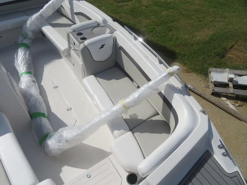 Slide: The Image of 2023 Starcraft SVX 191 OB boat interior with wrapped components. - 4