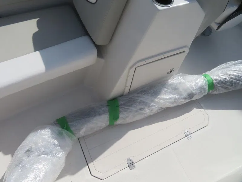 Slide: The Image of 2023 Starcraft SVX 191 OB boat interior with wrapped components. - 5