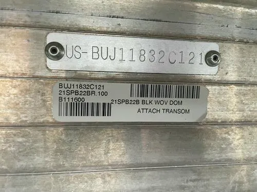 Slide: The Image of 2021 Sun Tracker Party Barge 22 DLX hull identification number and barcode. - 10