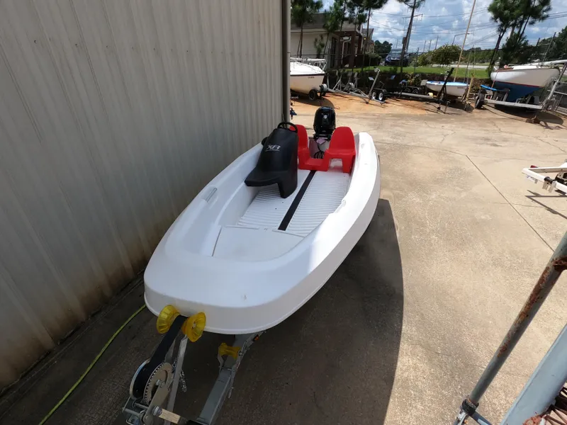 The Image of 2022 River Boats 420 on a trailer outdoors. - 0