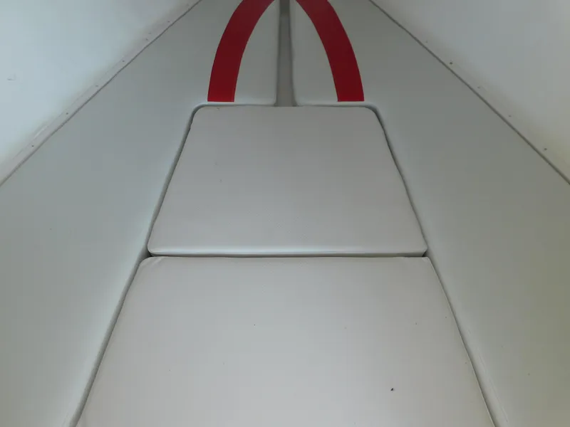 Slide: The Image of Interior of a 2007 Donzi 38 ZFX with red accents. - 11